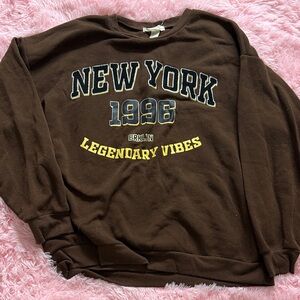 Brown Legendary Vibes Sweater